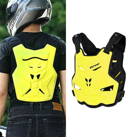 Yammee Motorcycle Dirt Bike Body Armor Chest Back Protector Vest for Motocross Skating