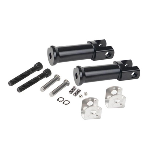 Yammee Motorcycle Passenger Footpeg Supports Replacement Foot Pegs for 2018-2024 Foot Rest Brackets Footpeg Support