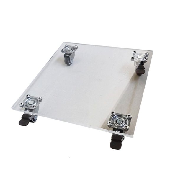 Yammee Movable Wheel Plant Tray With Rolling Base For Flower Pot Thickened Rolling Planter Stand Potted Holder Heavy Duty