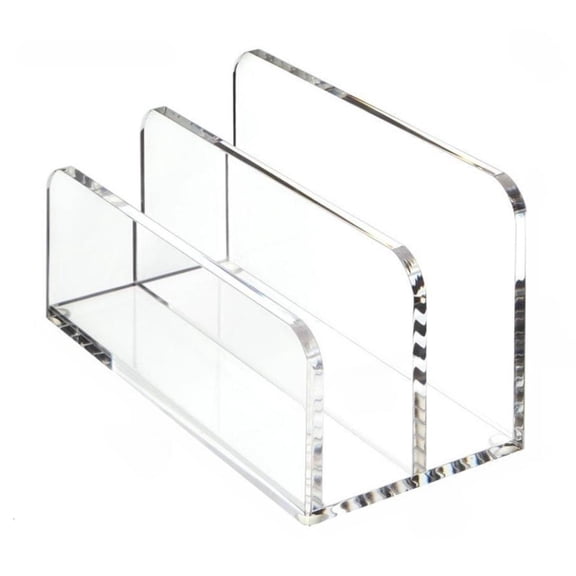 Yammee Multi Compartment Acrylic Mail Sorter Tray Stand Rack For Office Desk Paper Document Storage And Home Organization