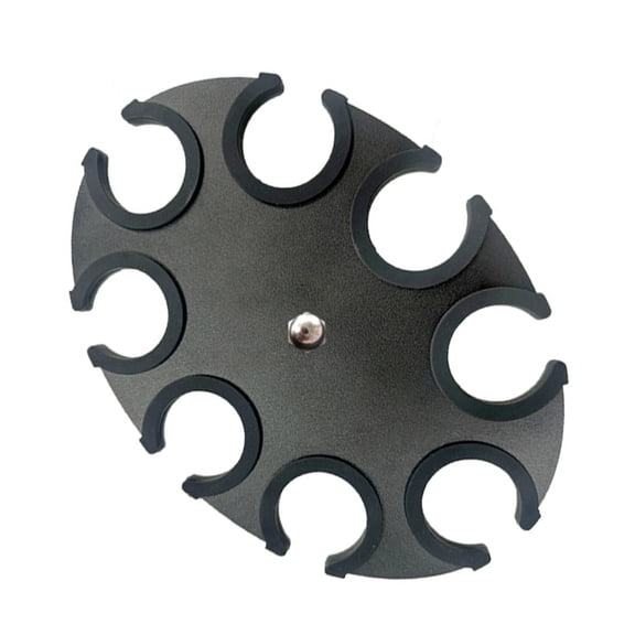 Yammee Multi Microphone Holder Organizers Round Shape Mic Storage Stand Tray 8-Hole