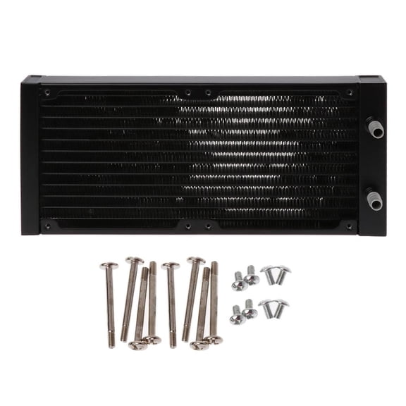 Yammee Multi-Port G1/4 Thread Aluminum Radiator 240mm For Computer Water Cooling System