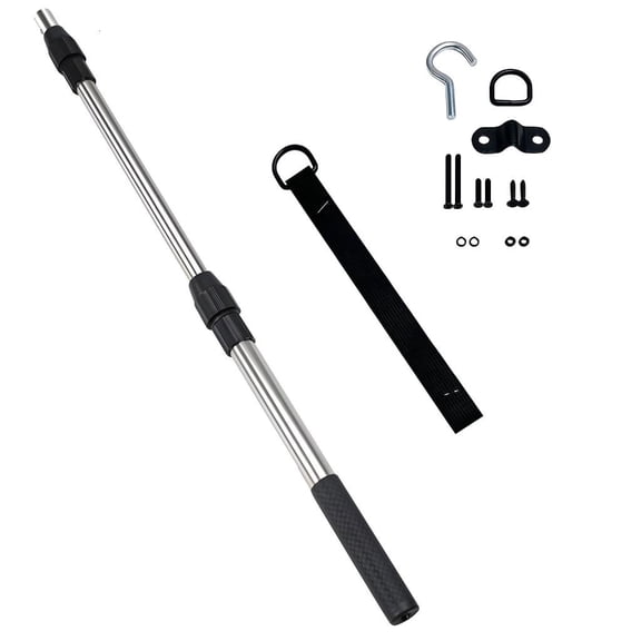 Yammee Multifunctional Garage Attic Ladder Pull System Retractable Steel Rod Extension Tool