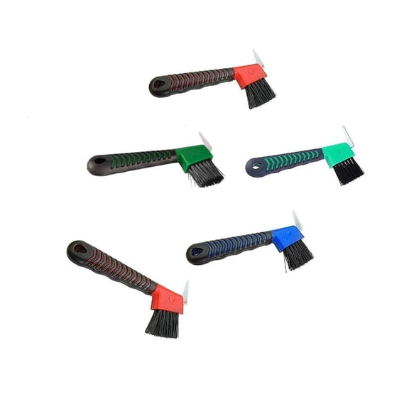 Yammee Multifunctional Hoof Pick and Brush Set for Efficient Equines Grooming Steel