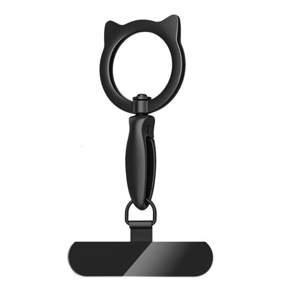 Yammee Multifunctional None Adhesive Phone Strap Replacement Metal Finger Holder 360 Rotation Suitable for All Full Cover Case
