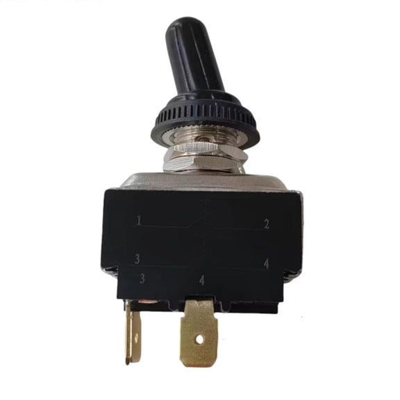 Yammee Multiple Use 4 Pin Switches Heavy Duty 4 Pin Toggle Switches PVC Switches for Electronics & Steampunk Lamp Applications