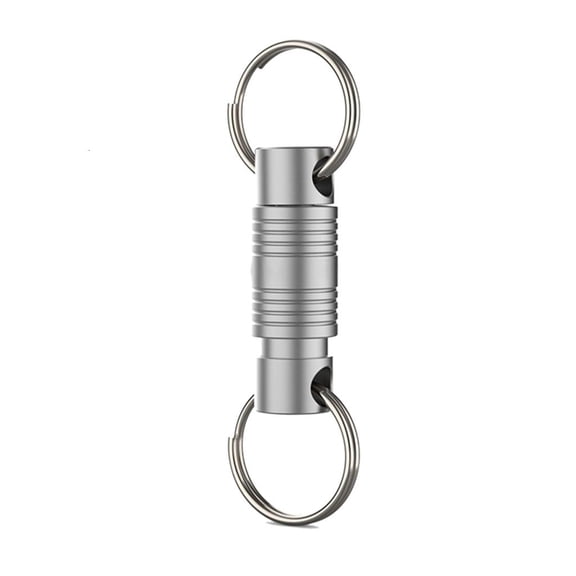 Yammee Multipurpose Rotating Carabiner Clip Keychain Charm Keyring Hook Metal Texture for Key Tool and Outdoor Equipment