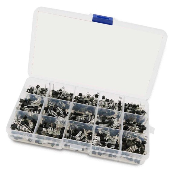 Yammee NPN Power Transistor Collection 675pcs/1Box 15 Different Models Organized In Transparent Storage 1 Box