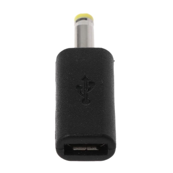 Yammee Office Laptop Charging Connector Micro USB to for DC 4.0x1.7mm Plug Power Adapte