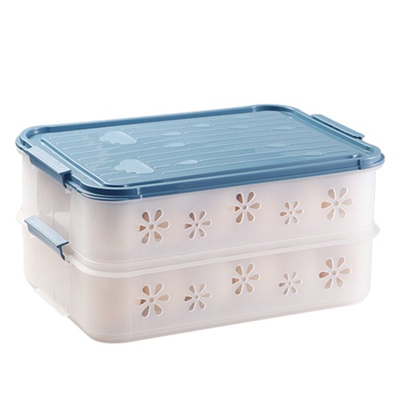 Yammee One / Double Layer Egg Storage Drawer Box Save Space Storage Box Egg Container