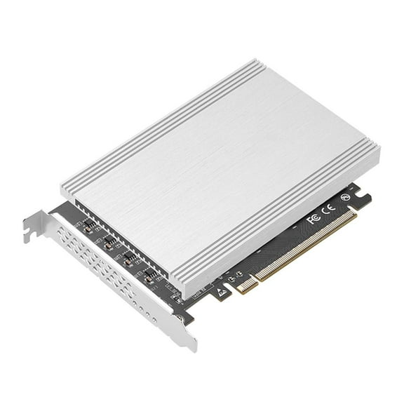 Yammee PCIe 4.0 x16 to 4 M.2 NVMe SSD Adapter Card with Multi-Drive 256Gbps Fast-Array