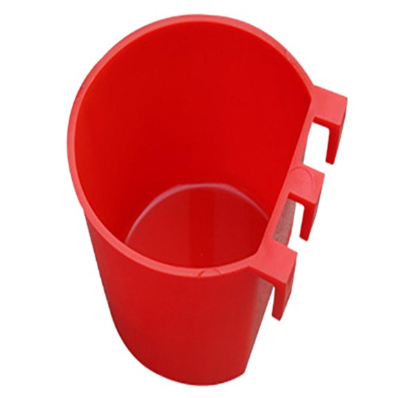 Yammee Pack of 5 Poultry Feeders Plastic Cups for Birds and Chickens Large Capacity