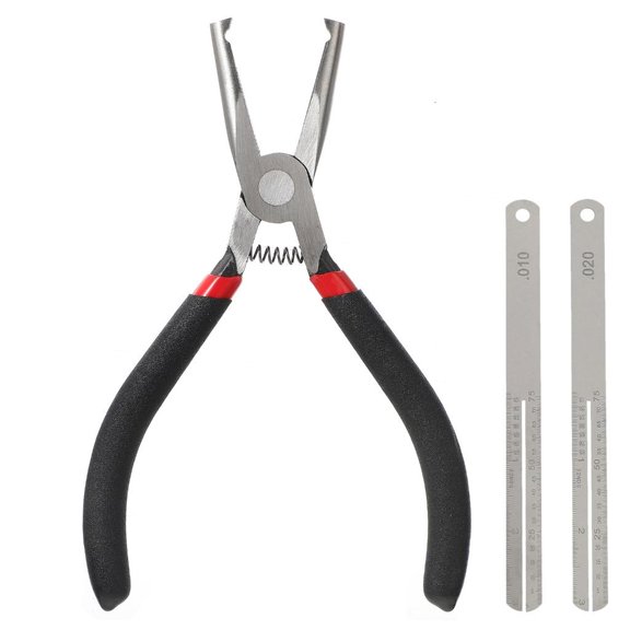 Yammee Pack of Guitar Fret Puller Maintenance Removal Tool Set with 2 Spacers 6 Inch