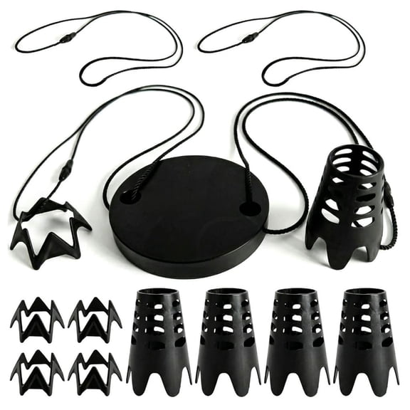 Yammee Pack of Light Weight PP Golf Tees With 45mm And 21mm Height Choice and Anchoring Weights For Secure Ball Positioning