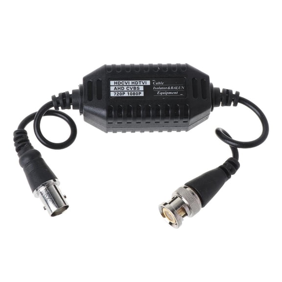 Yammee Passive BNC Male to Female Video Ground Loop Isolators Protect Your CCTV System from Power Cable Interferences
