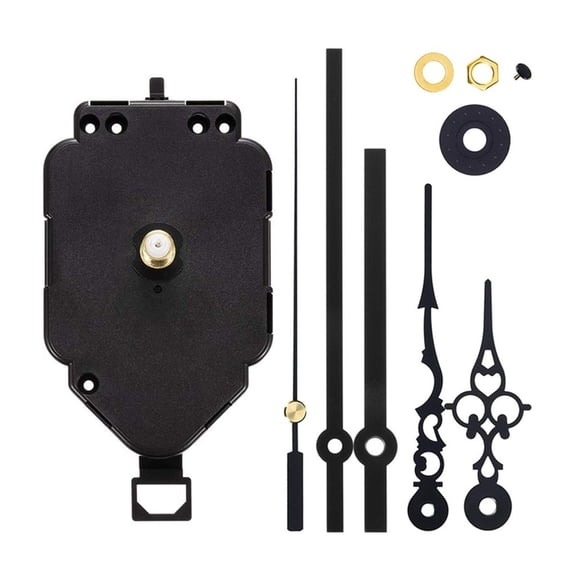 Yammee Pendulum Clock Movement Mechanism Kits Motors for Wall Clock Repair Part with Hands Easy Installation Shafts Length 13mm