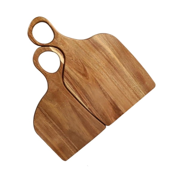 Yammee Perfect Gift Wooden Cutting Board Set for Couple with Romance Designs and Functional Use in Homes Kitchen