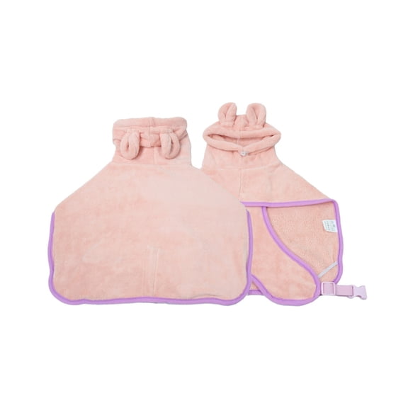 Yammee Pet Bathrobe Super Absorbent Dog Bathrobe Quick Drying Cat Bath Towel for Dogs Cats Adjustable Swimming Robe for Pets