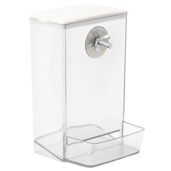 Yammee Plastic Bird Feeding Box Dustproof Food Feeding Container Parrots Feed Supplies