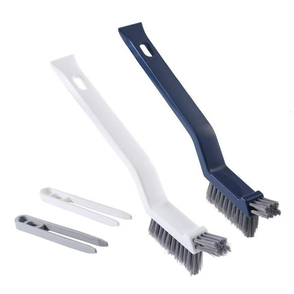 Yammee Plastic Brush Gaps Brushes with Built in Hair Clip for Bathroom Small Areas