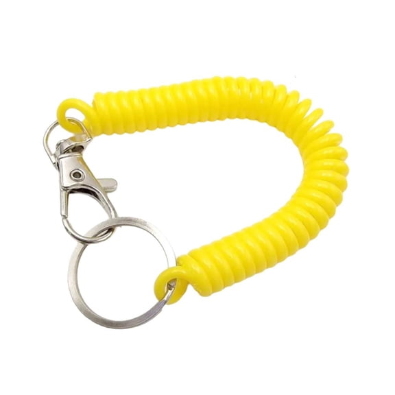 Yammee Plastic Coil Spring Keychain with Stretchable Designs Portable Coil Key Accessories for Easy Carrying and Key Safety
