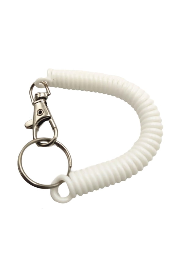 Yammee Plastic Coil Spring Keychain with Stretchable Designs Portable Coil Key Accessories for Easy Carrying and Key Safety