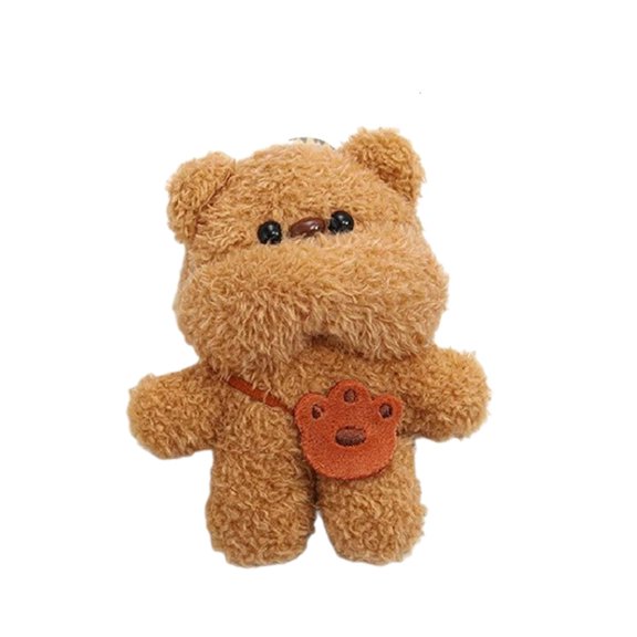 Yammee Plush Bear Charm Keychains Women Car Keyring Backpack Handbag Charm Pendant