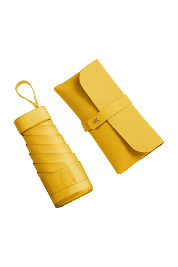 Yammee Pocket Umbrella Durability Iron Fiber Constructions UV Sun Umbrella Rain Umbrellas for Outdoor Activities and Commuting