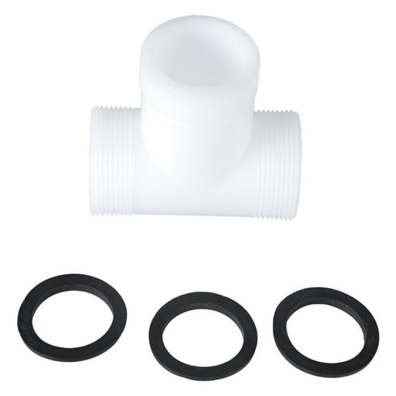 Yammee Pool Hose Adapter Connector Replacement T Splitter with 3 Rings Connectors 1.5in