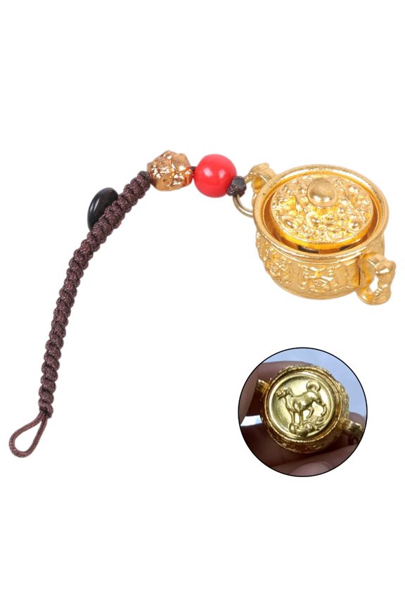 Yammee Portable Alloy Animal Keychain Accessory with Treasure Basin Designs for Financial Success and Cultural Appreciation
