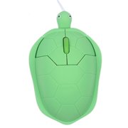 Yammee Green for Turtle Shape USB Wired Corded Mouse Optical Mice for Notebook PC Laptop Computer 1200DPI 3 Buttons with 3.6 Fe