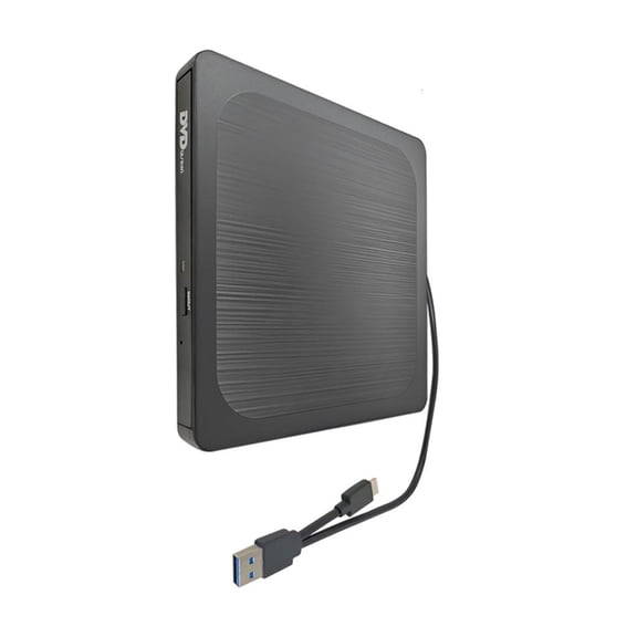 Yammee Portable Disc Drive with USB3.0 and Type C Port Fast Speed 24X Burning Reader Wide Compatibility