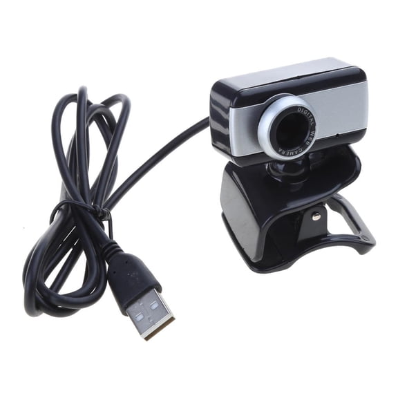 Yammee Portable Lightweight Webcam for Laptop PC Computer Web Camera USB Webcam Black