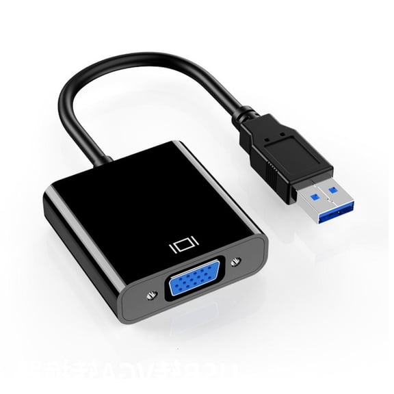 Yammee Portable USB 3.0 to VGA Video Adapter Cable Converter Wire Conversion Line for Enhaning Workstations and Home Theater