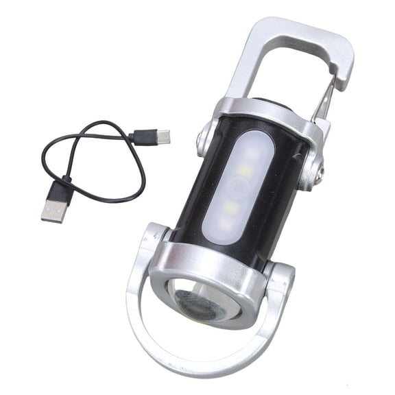 Yammee Portable USB Rechargeable Work Light Small Keychain Flashlights LED Torches