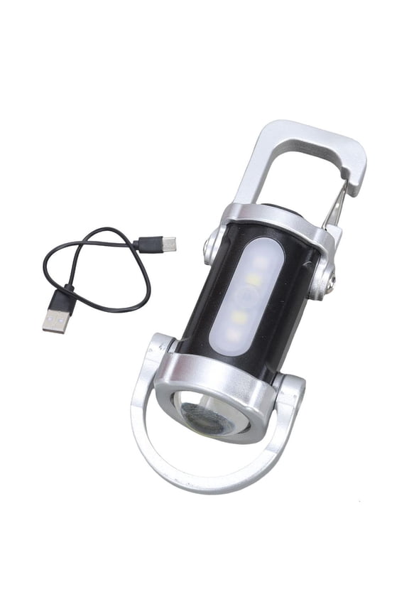 Yammee Portable USB Rechargeable Work Light Small Keychain Flashlights LED Torches