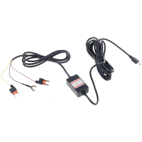 Yammee Power Boxes Hard Wire Kit Mini USB Car Charging Cable Cord Power Converters Wire 12-24V to 5V 3A Voltages Stepdown Line