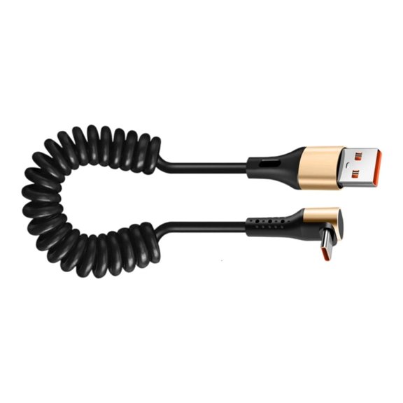 Yammee Power Supply Cable Angled Design Plastic Texture Suitable for Phones Electronics