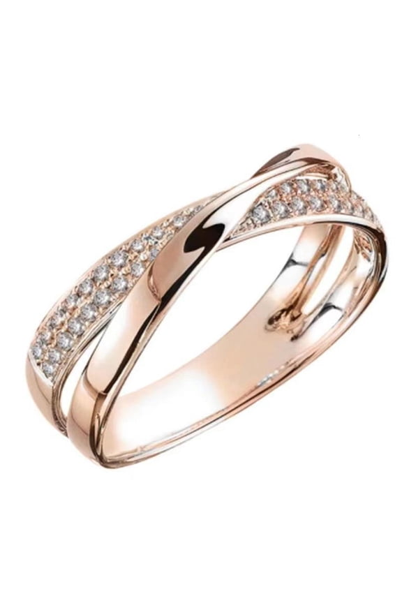 Yammee Practical Alloy Rings Waterproof Finger Jewelry Comfortable Elegant Rings Suitable for Women and Couples Present