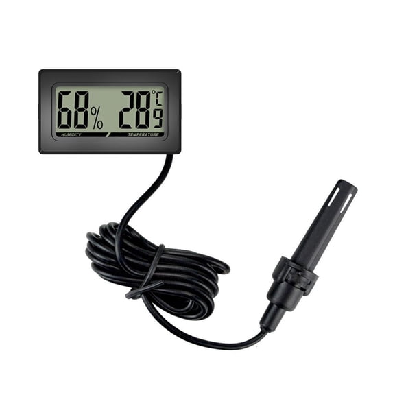 Yammee Practical Thermometer with Large Screen Display for Reptiles/Vivariums Incubators