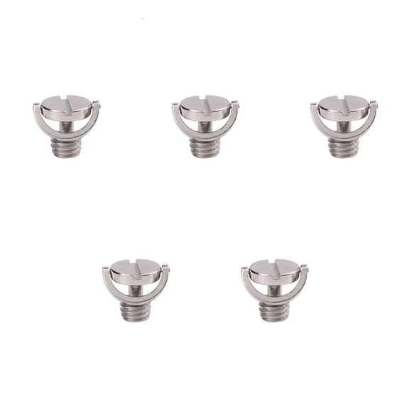 Yammee Precise D Type 1/4 3/8 Inch Metal Fixation Screw For Camera Quick Release Plates Tripod Compatibility Photography Tool