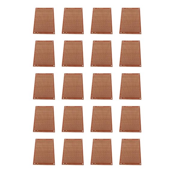 Yammee Precise Engineered 5x7cm Bakelite PCBs Pack of 20PCS for Circuit Layouts