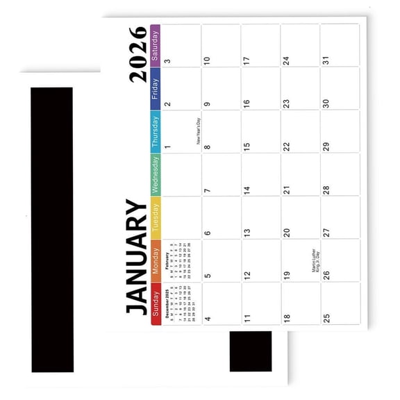 Yammee Premium Recycled Paper 2026 Wall Calendar For Language Learners Easy Mount