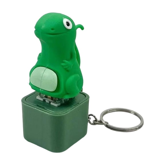 Yammee Press Activated Sound And Light Up Lizard Keychain USB Rechargeable ABS Material