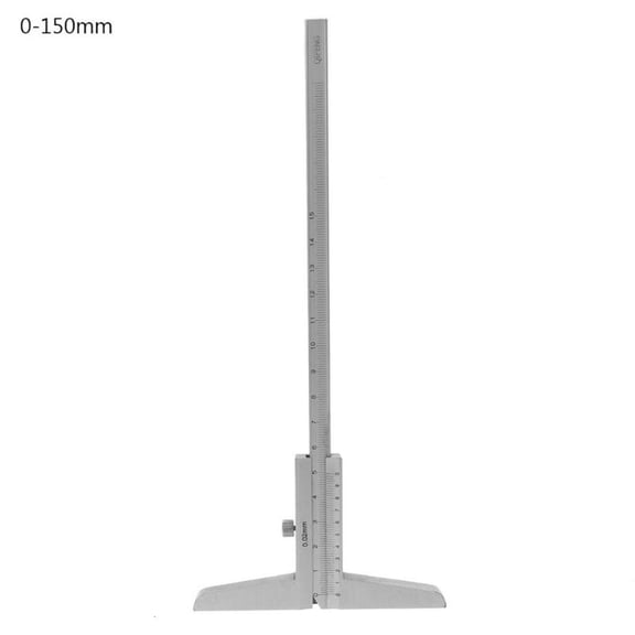 Yammee Professional 0-150/200/300mm Depth Vernier Caliper Micrometer Gauge Measuring Tool 0.02mm Resolution High Accuracy