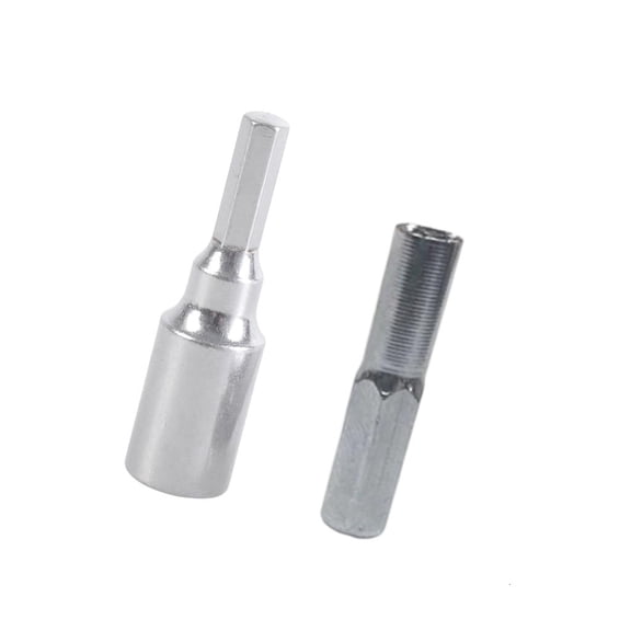 Yammee 2Pcs 4mm To 6.35mm Hexagonal Bit Adapter High Strength Alloy Conversion Tool