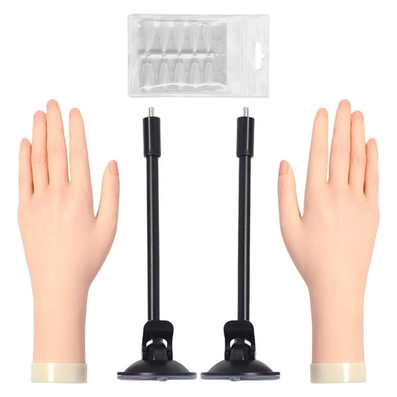 Yammee Professional Manicure Training Hand With Detachable Nail Plates And Ergonomic Design For Beginners