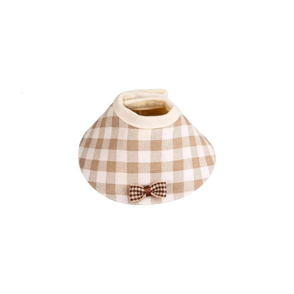 Yammee Protective Elizabethan Collar for Bird Prevent Feathered Plucking with Soft Canvas Adjustable Size for Parrots Canvas