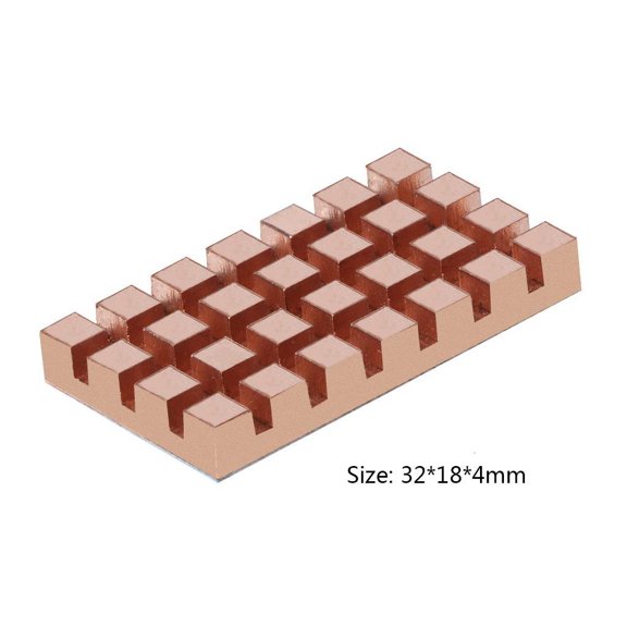 Yammee Pure Copper for M.2 2260 Heatsink Cooler Solid State Hard Drive Radiator 32x18mm