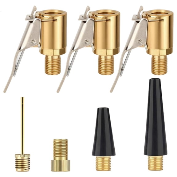Yammee Quick Install Bike Pump Adapters Car Tire Inflator Valves Connector Easy to Use
